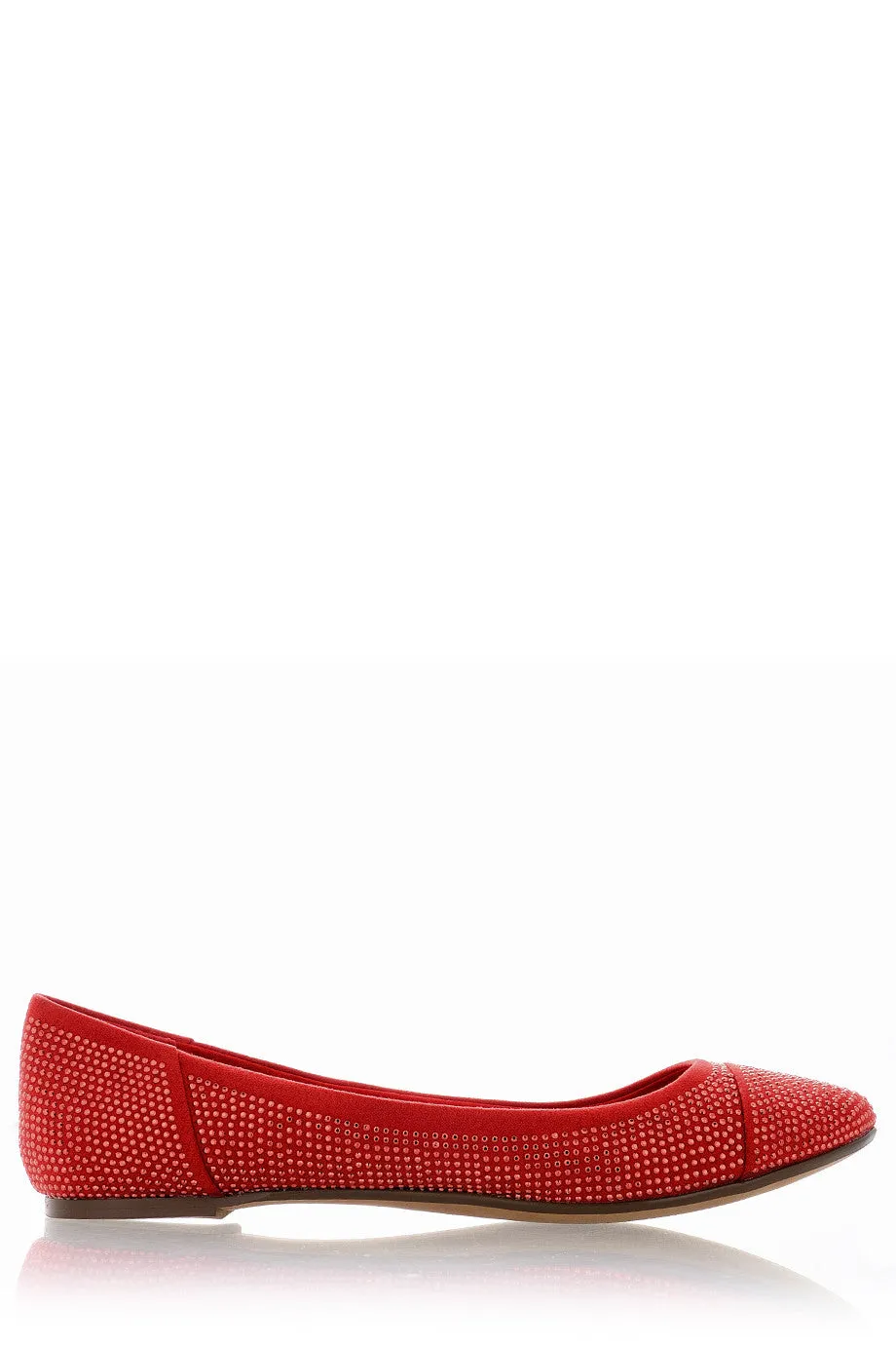 BLINK AUGUSTA Red Studded Ballerinas