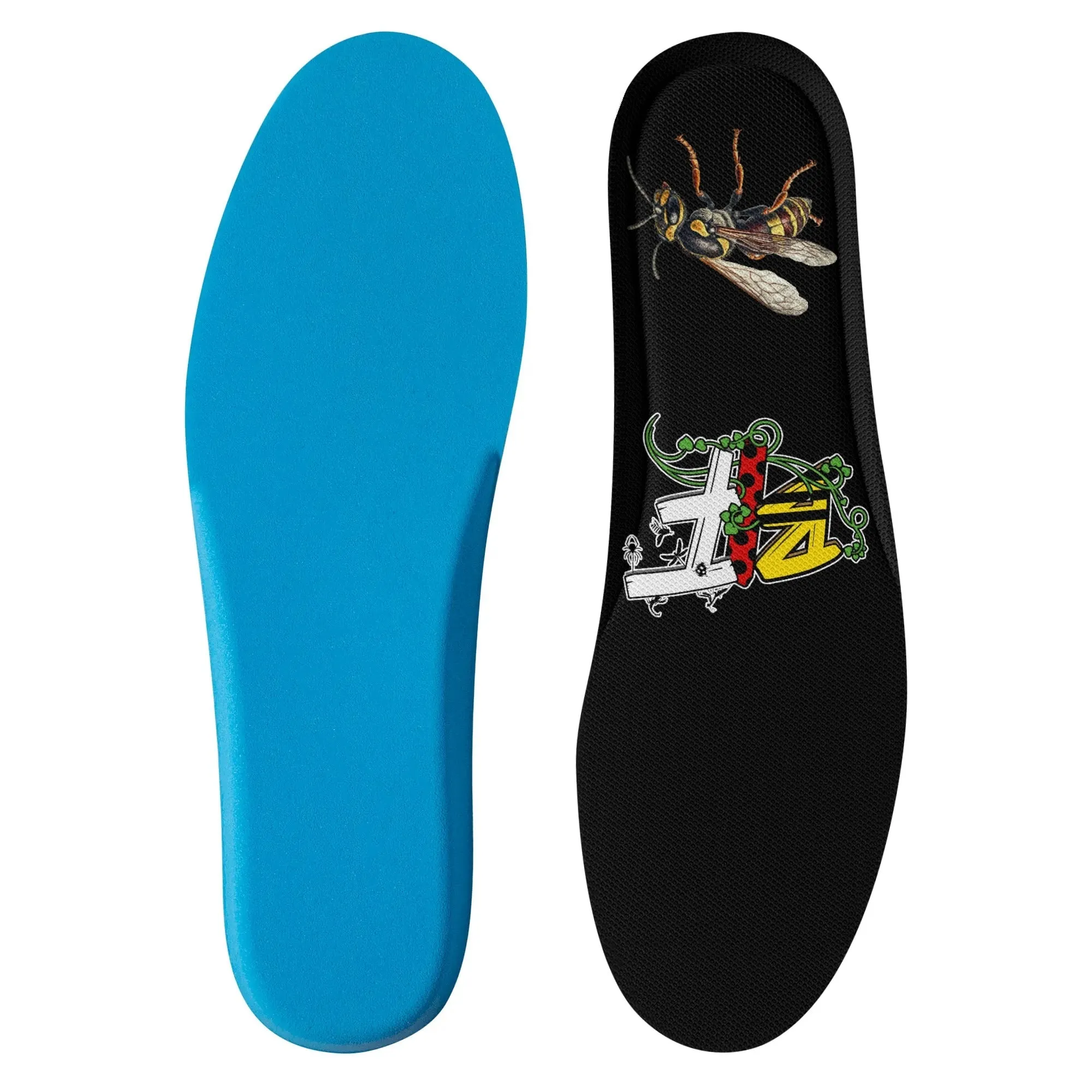Blk Insct Famili Mens Rubber Slip On Shoes