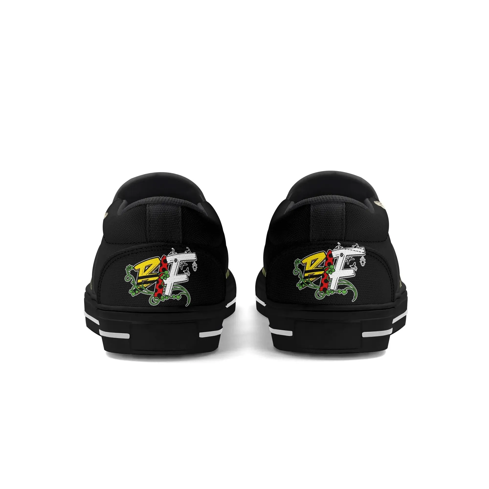 Blk Insct Famili Mens Rubber Slip On Shoes
