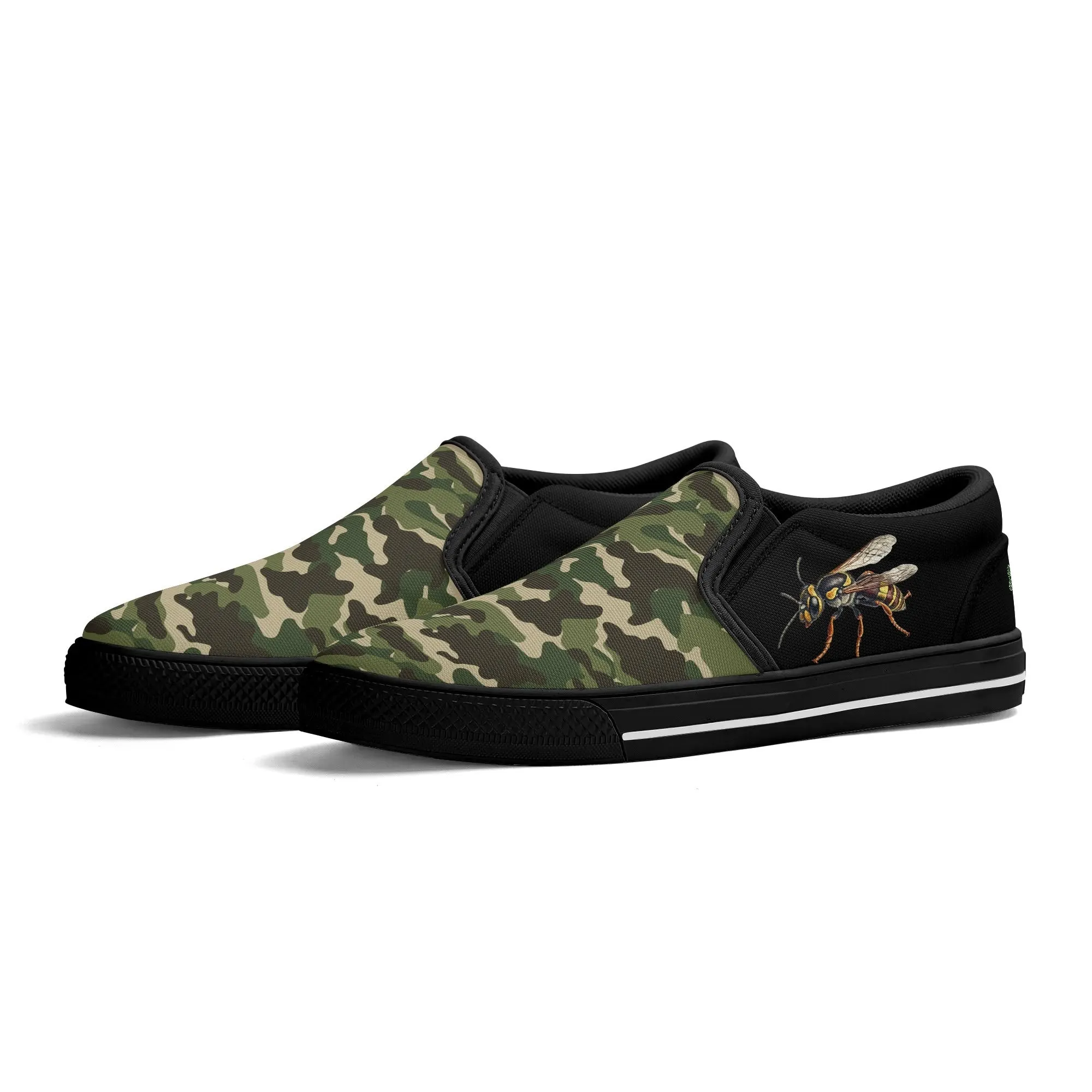 Blk Insct Famili Mens Rubber Slip On Shoes