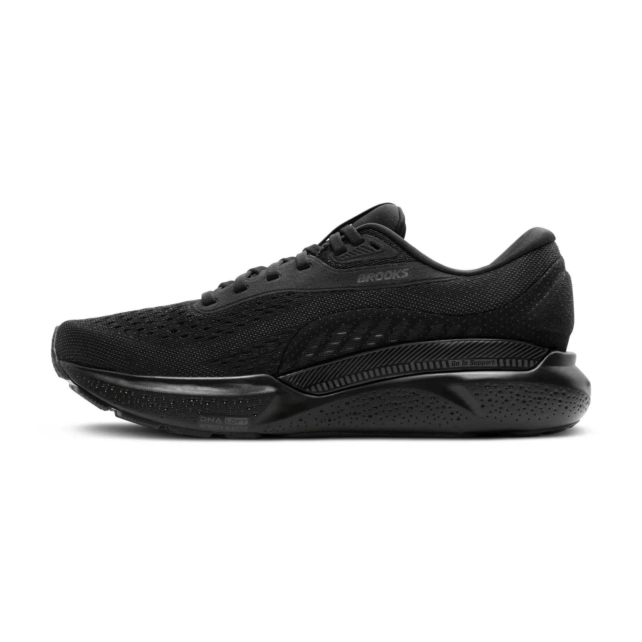 Brooks Mens Trainer Adrenaline GTS 24 Black/Black/Ebony