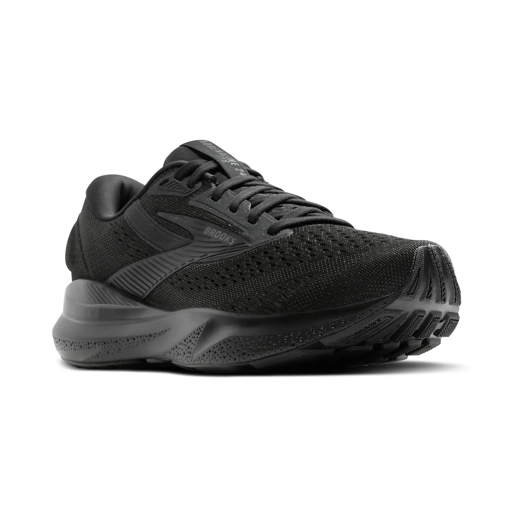 Brooks Mens Trainer Adrenaline GTS 24 Black/Black/Ebony