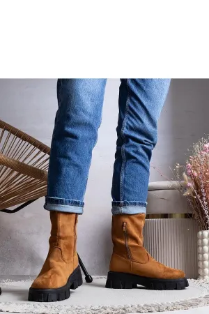 Brown platform ankle boots Brown platform ankle boots