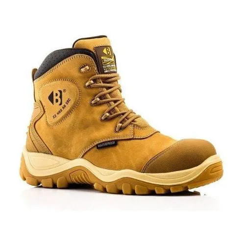 Buckler Safety Boots Waterproof Honey – BSH012HY | Lightweight & Durable Work Boots