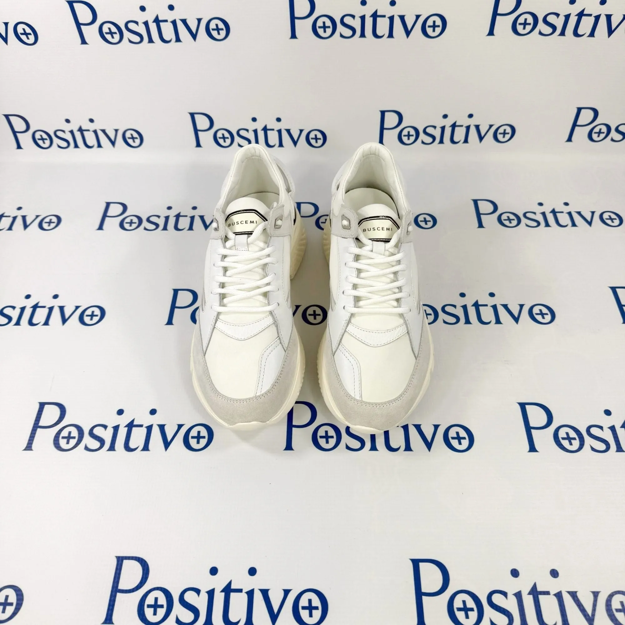 Buscemi Veloce Mix Alce Bianco Ottico Suede Neoprene Sneakers