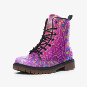 Cameron Gray | Flower Of Life | Casual Leather Lightweight boots MT Cameron Gray | Flower Of Life | Casual Leather Lightweight boots MT