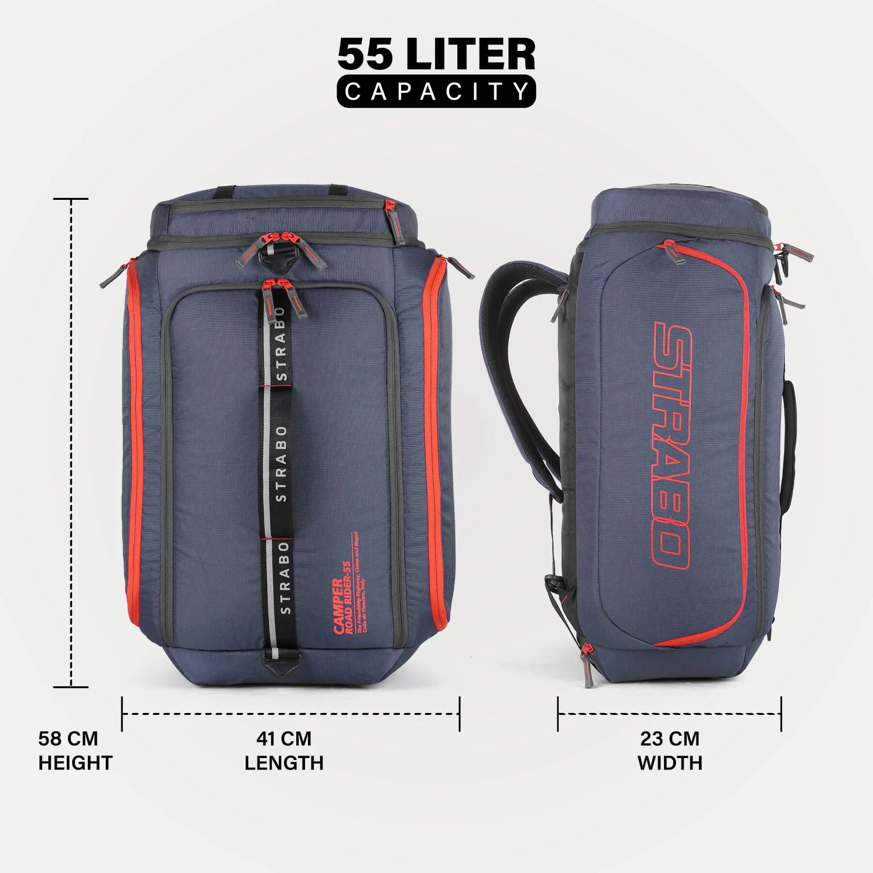 Camper 2-in-1 Duffel   Backpack - Grey