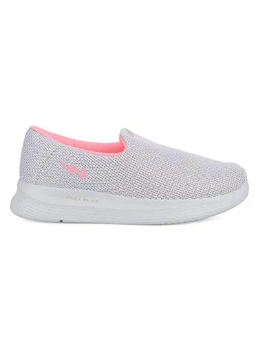 Campus Women's Zoe Plus L.Gry/B.Pink Running Shoes -4 UK/India