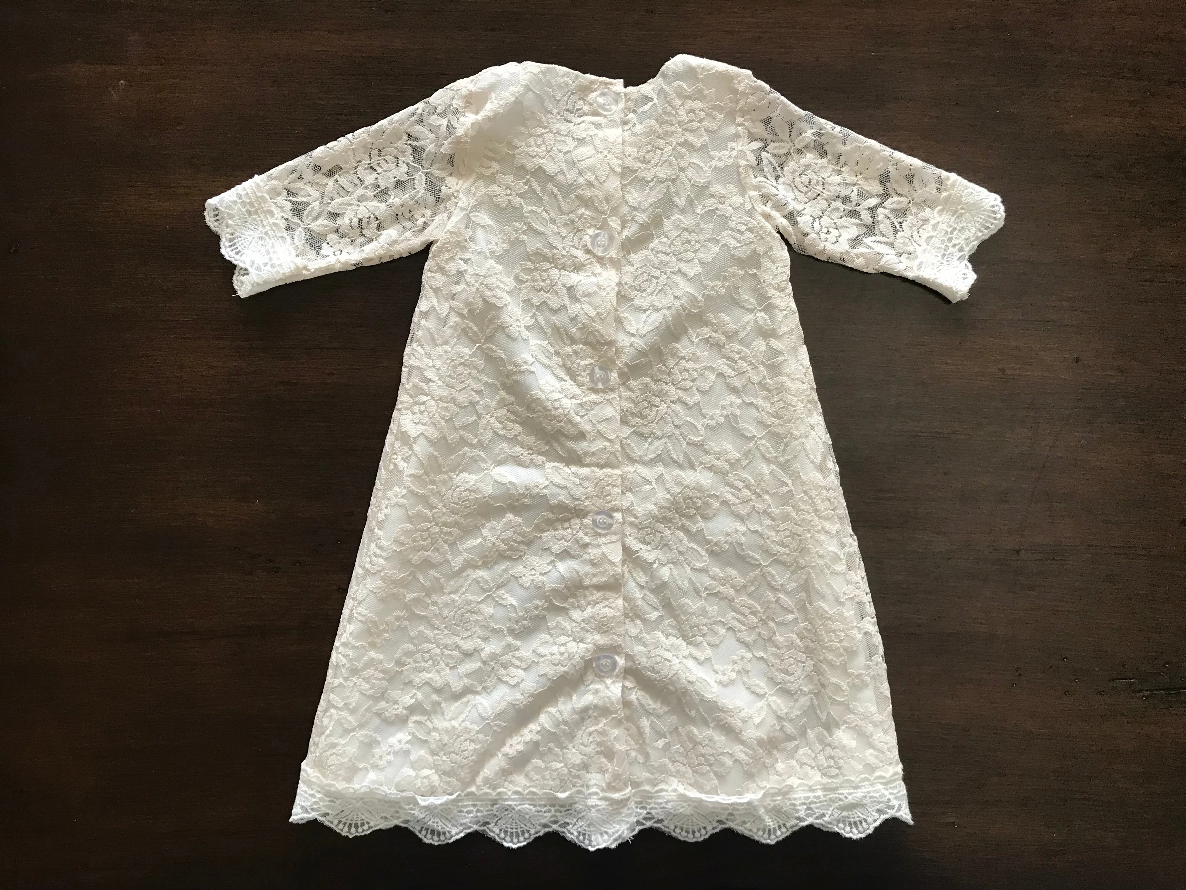 Champagne Baptism Bell Dress
