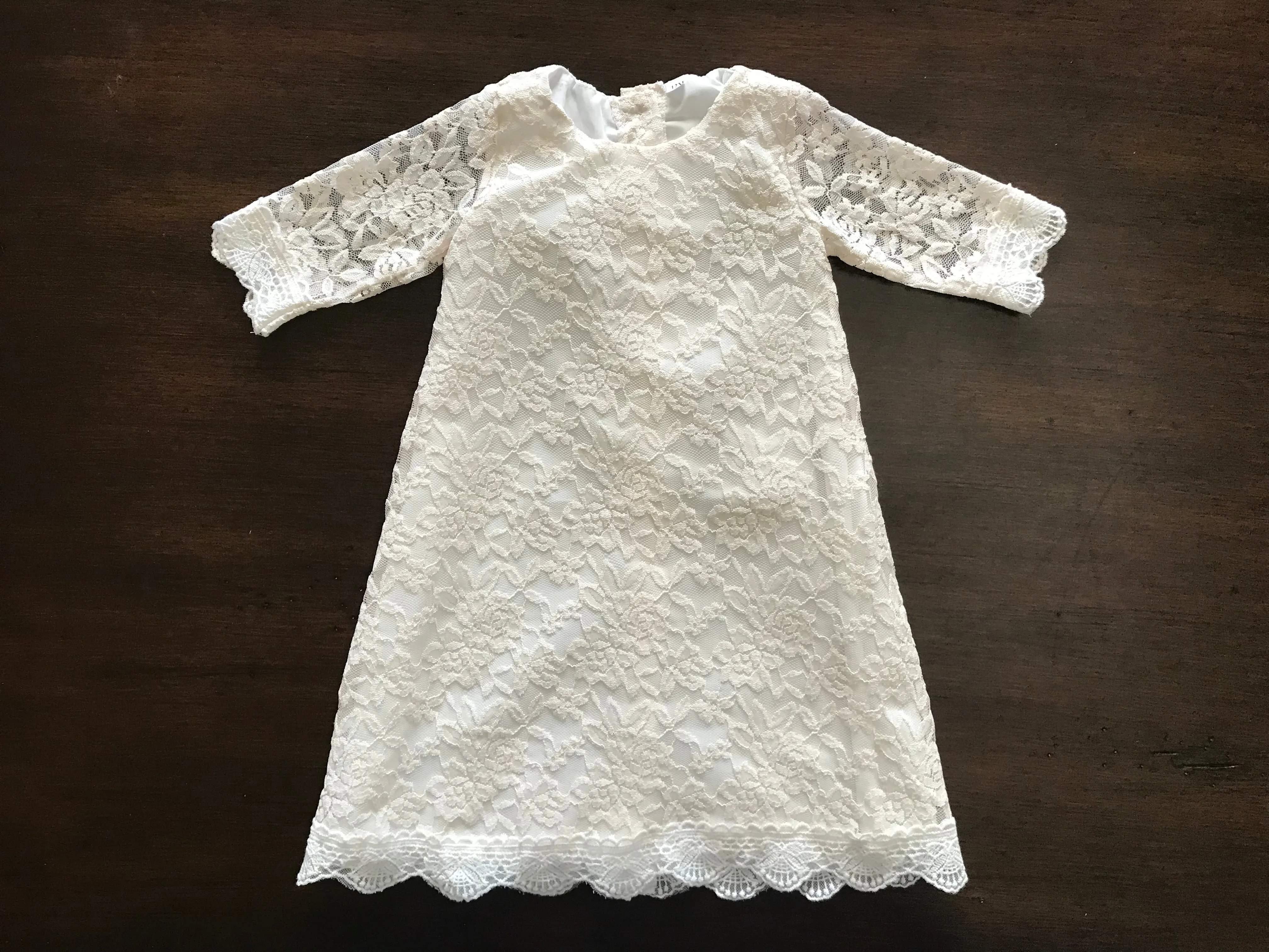 Champagne Baptism Bell Dress