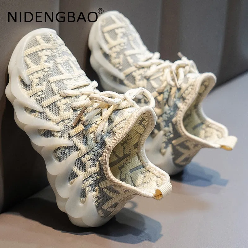Children Shoes Fashion Boys Girls Soft Bottom Non Slip Sneaker Sports Shoes