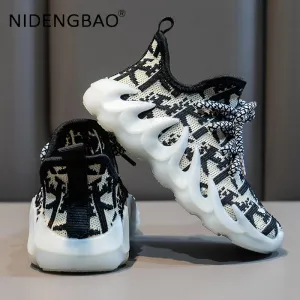 Children Shoes Fashion Boys Girls Soft Bottom Non Slip Sneaker Sports Shoes