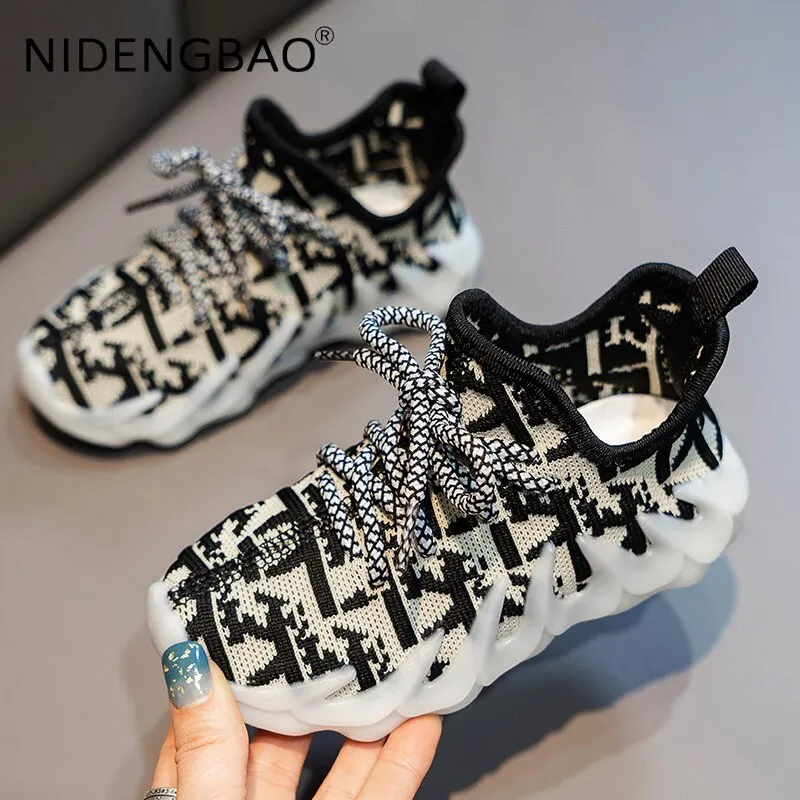 Children Shoes Fashion Boys Girls Soft Bottom Non Slip Sneaker Sports Shoes