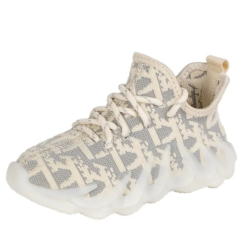Children Shoes Fashion Boys Girls Soft Bottom Non Slip Sneaker Sports Shoes