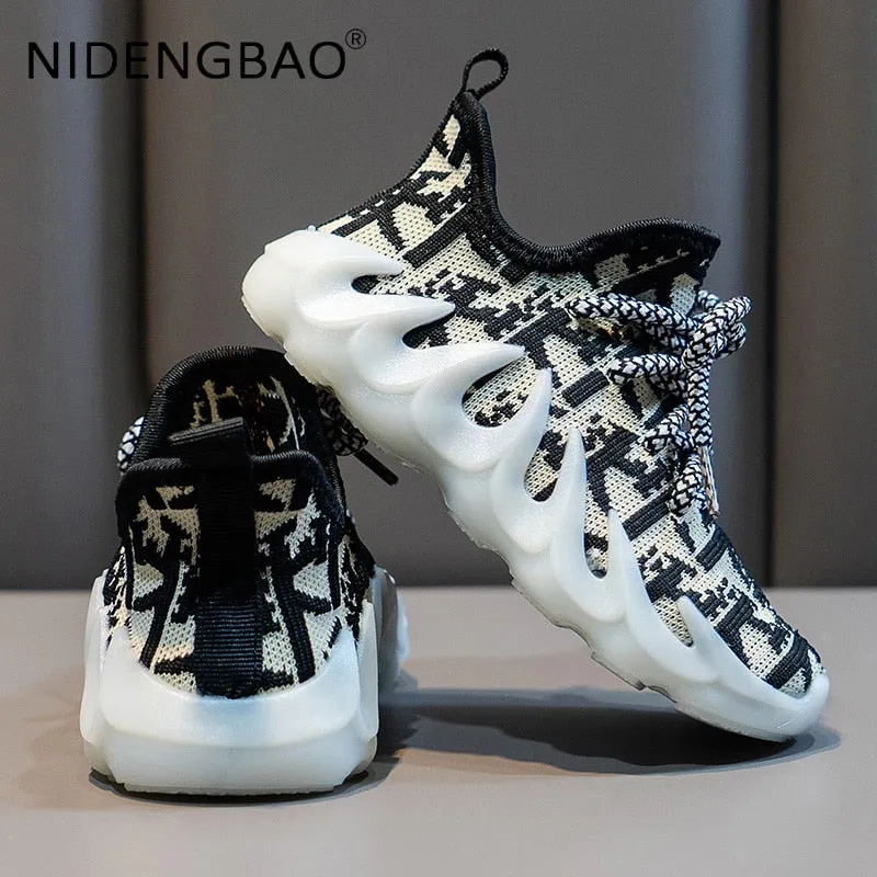 Children Shoes Fashion Boys Girls Soft Bottom Non Slip Sneaker Sports Shoes