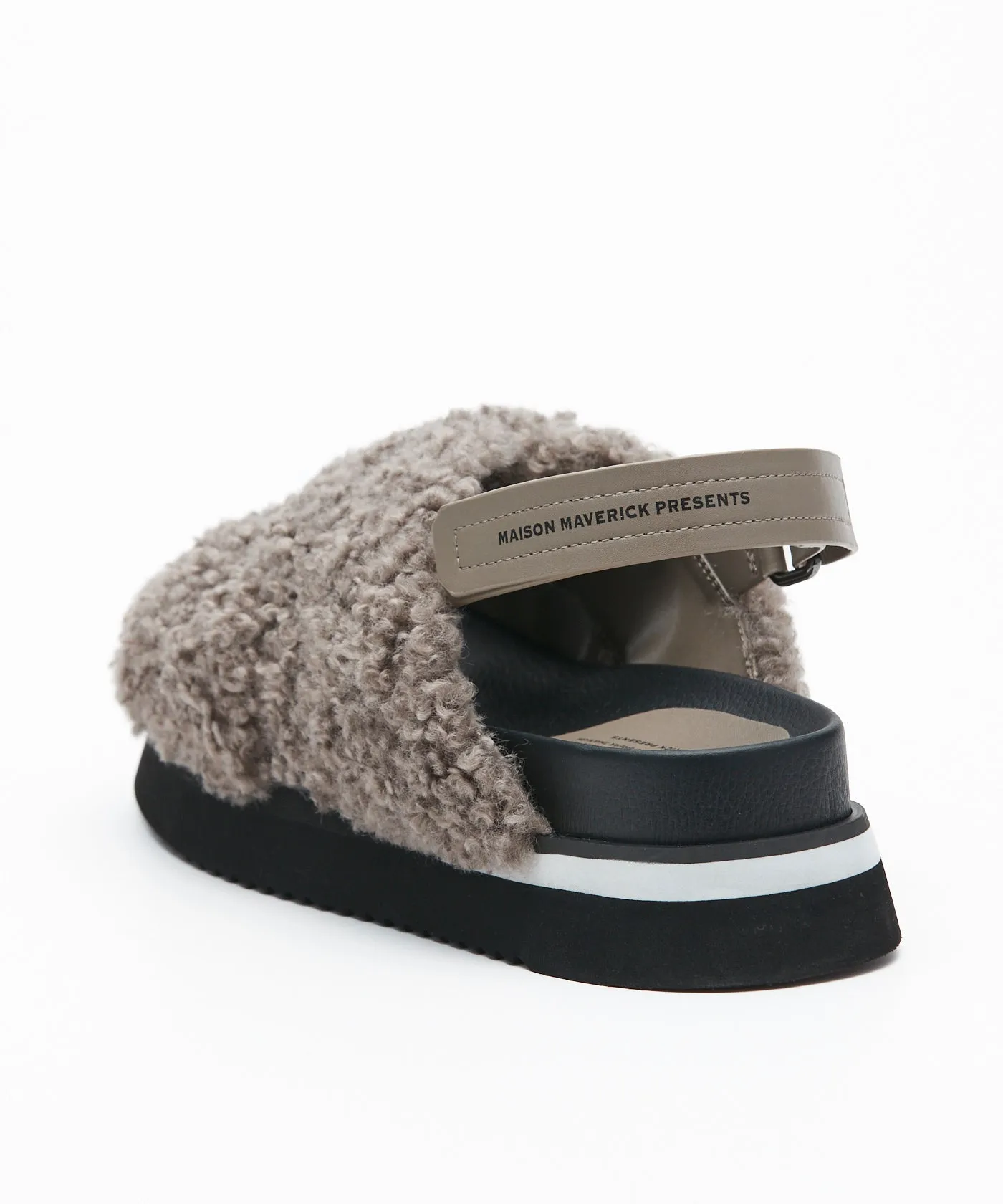 Chunky Sole Boa Sneakers - Gray