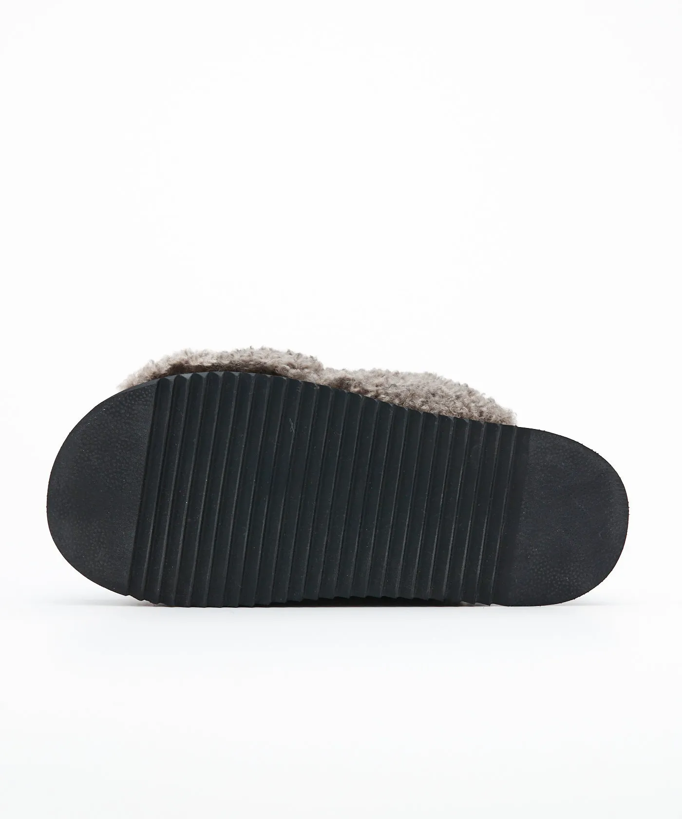 Chunky Sole Boa Sneakers - Gray