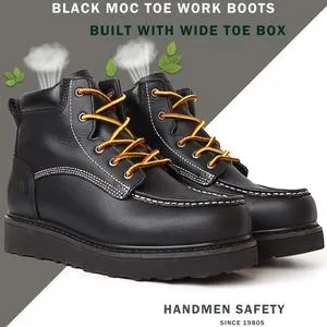 CK304 Men's 6" Soft Toe Non-Slip Water Resistant for Construction Work Boots