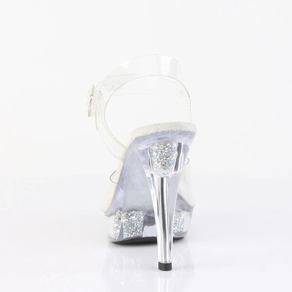 Clear Rhinestone Platform Shoe 5-inch Heel COCKTAIL-508RSI