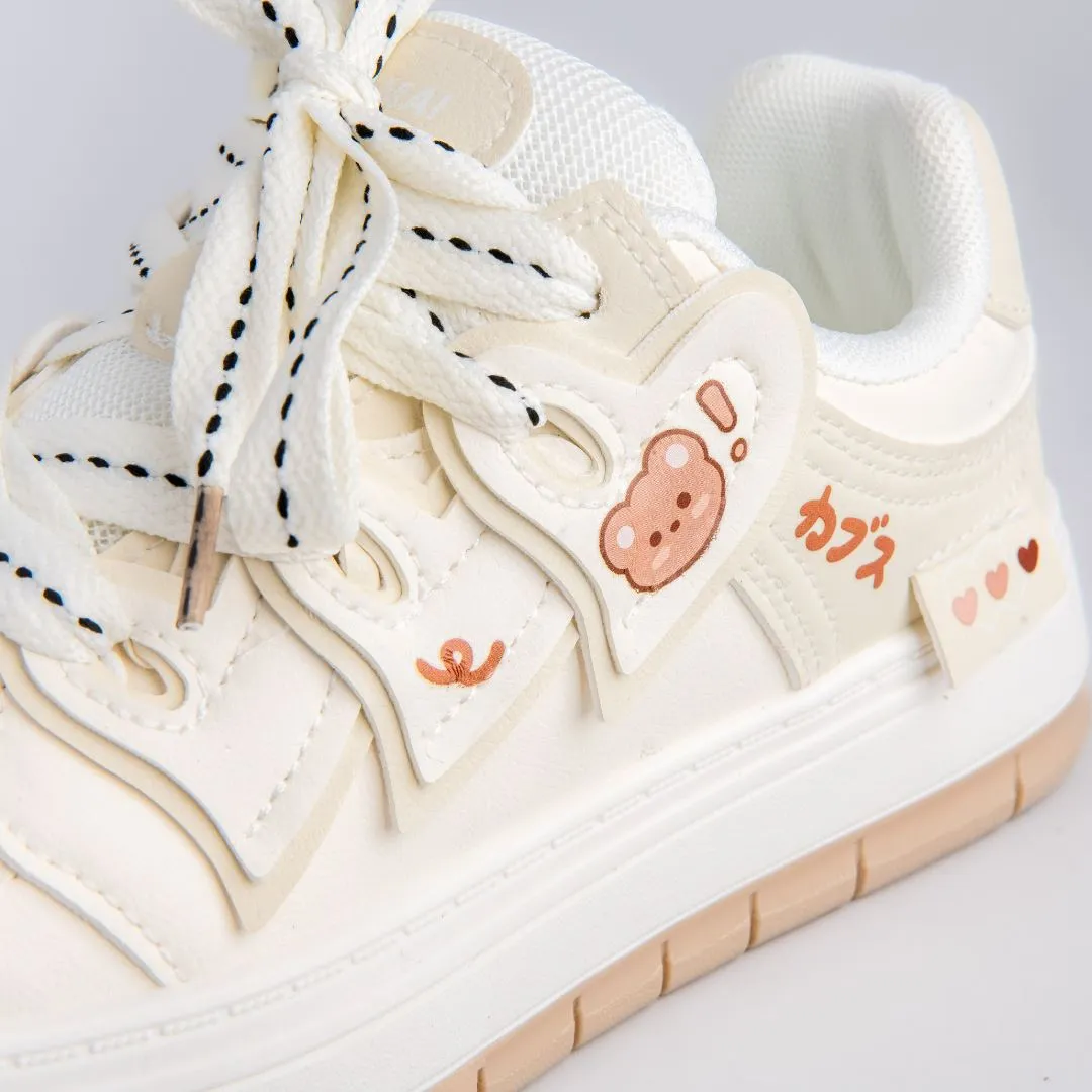 *CLEARANCE* Bear Essentials Casual White Sneakers - Women's