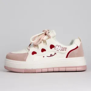 *CLEARANCE* Full of Hearts Loving Bunny Sneakers - Women's
