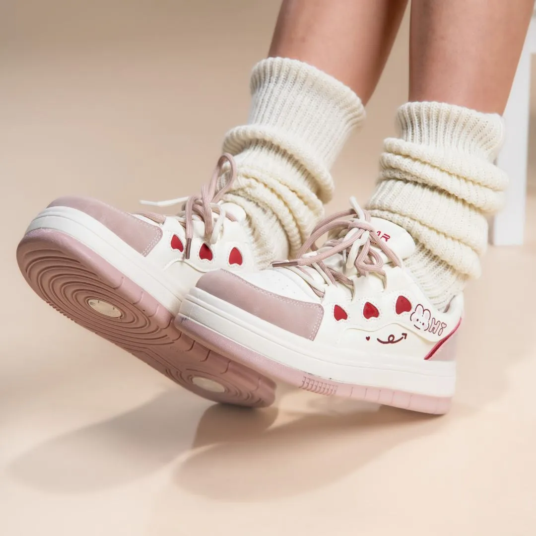 *CLEARANCE* Full of Hearts Loving Bunny Sneakers - Women's