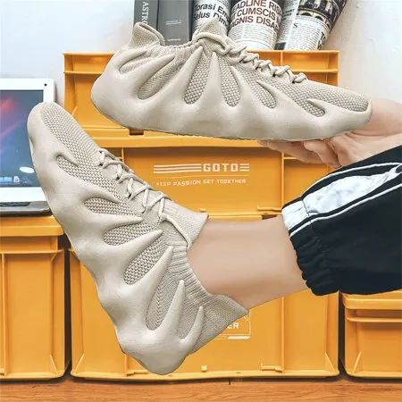 Damyuan Fashion Sneakers for Men Slip On Walking Shoes Non Slip Lightweight Breathable Mesh Running Shoes Comfortable Socks Shoes