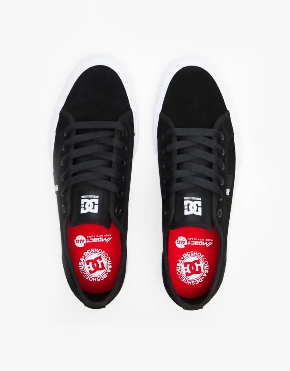 DC Manual S Skate Shoes - Black/White