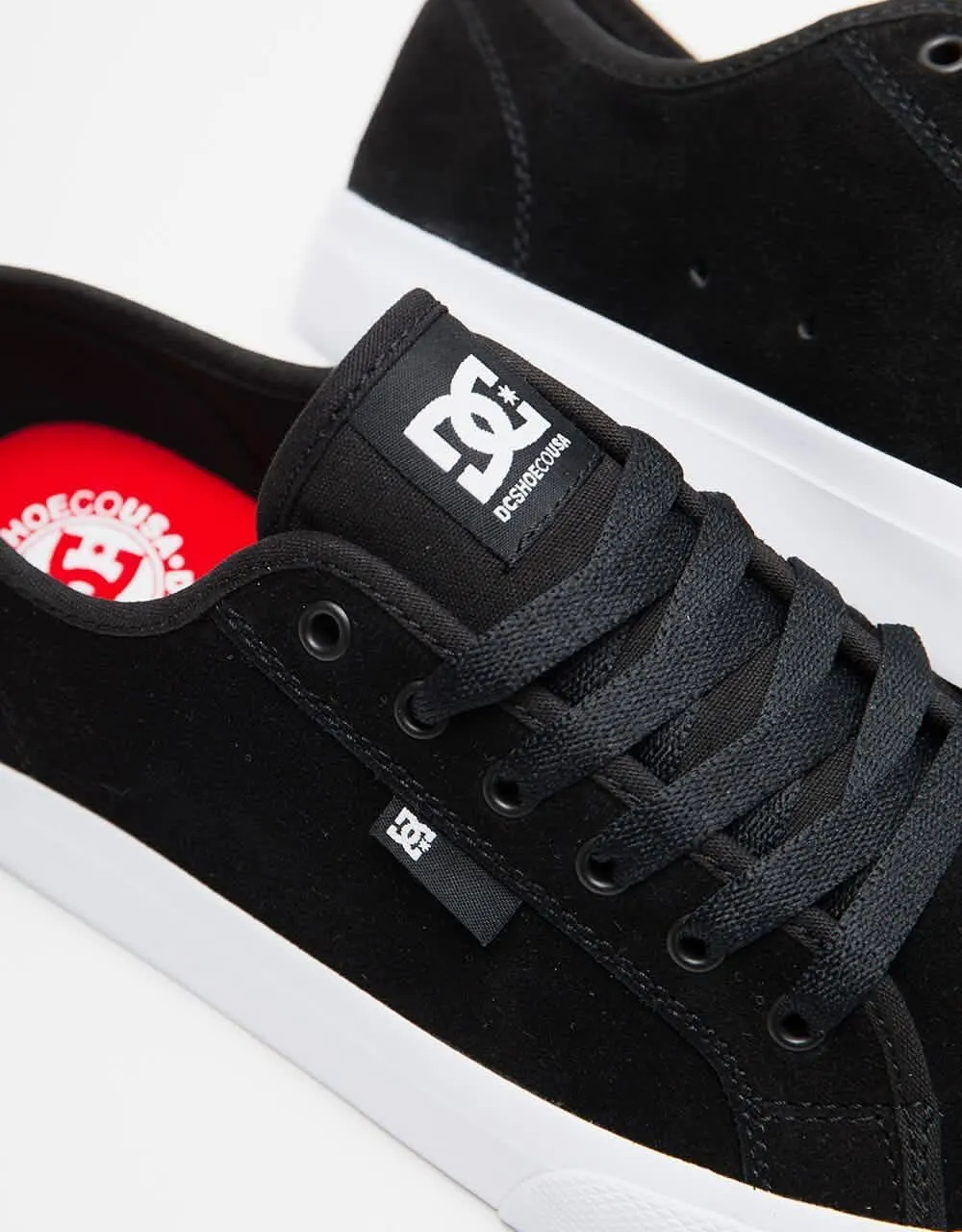 DC Manual S Skate Shoes - Black/White