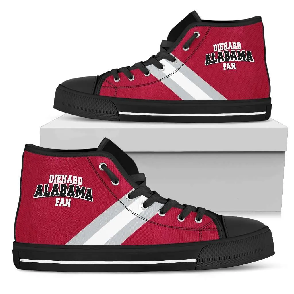 Diehard Alabama Fan Canvas High Top Shoes