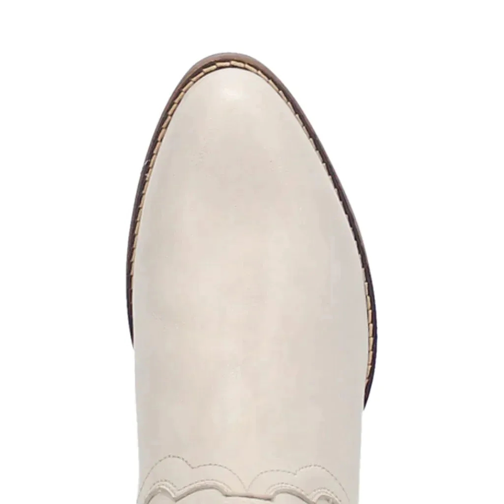 DINGO SEGUARO LEATHER WHITE BOOTIE STYLE DI825WH