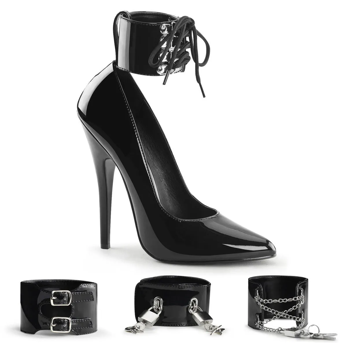 Domina 434 Pump with 6 inch heel - Black Patent
