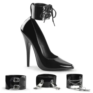 Domina 434 Pump with 6 inch heel - Black Patent