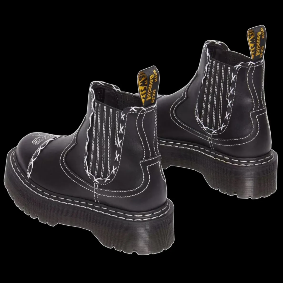Dr Martens - Americana Gothic Leather Platform Chelsea Boot