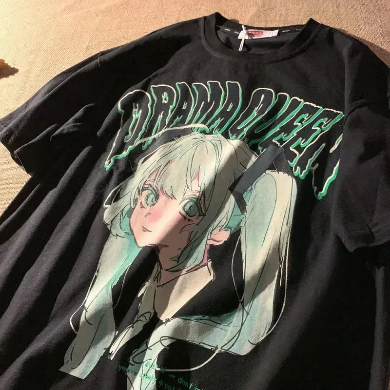 Drama Queen Kawaii Tee – Y2K Fairycore Short Sleeve Harajuku Top From Kawaii Stop