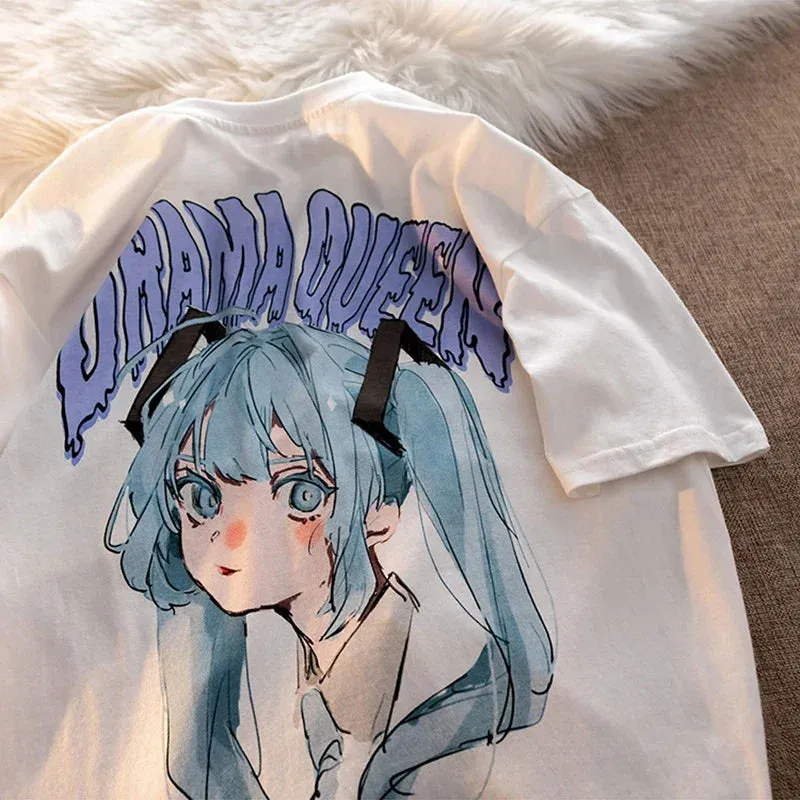 Drama Queen Kawaii Tee – Y2K Fairycore Short Sleeve Harajuku Top From Kawaii Stop