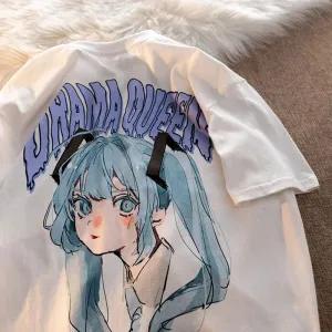 Drama Queen Kawaii Tee – Y2K Fairycore Short Sleeve Harajuku Top From Kawaii Stop