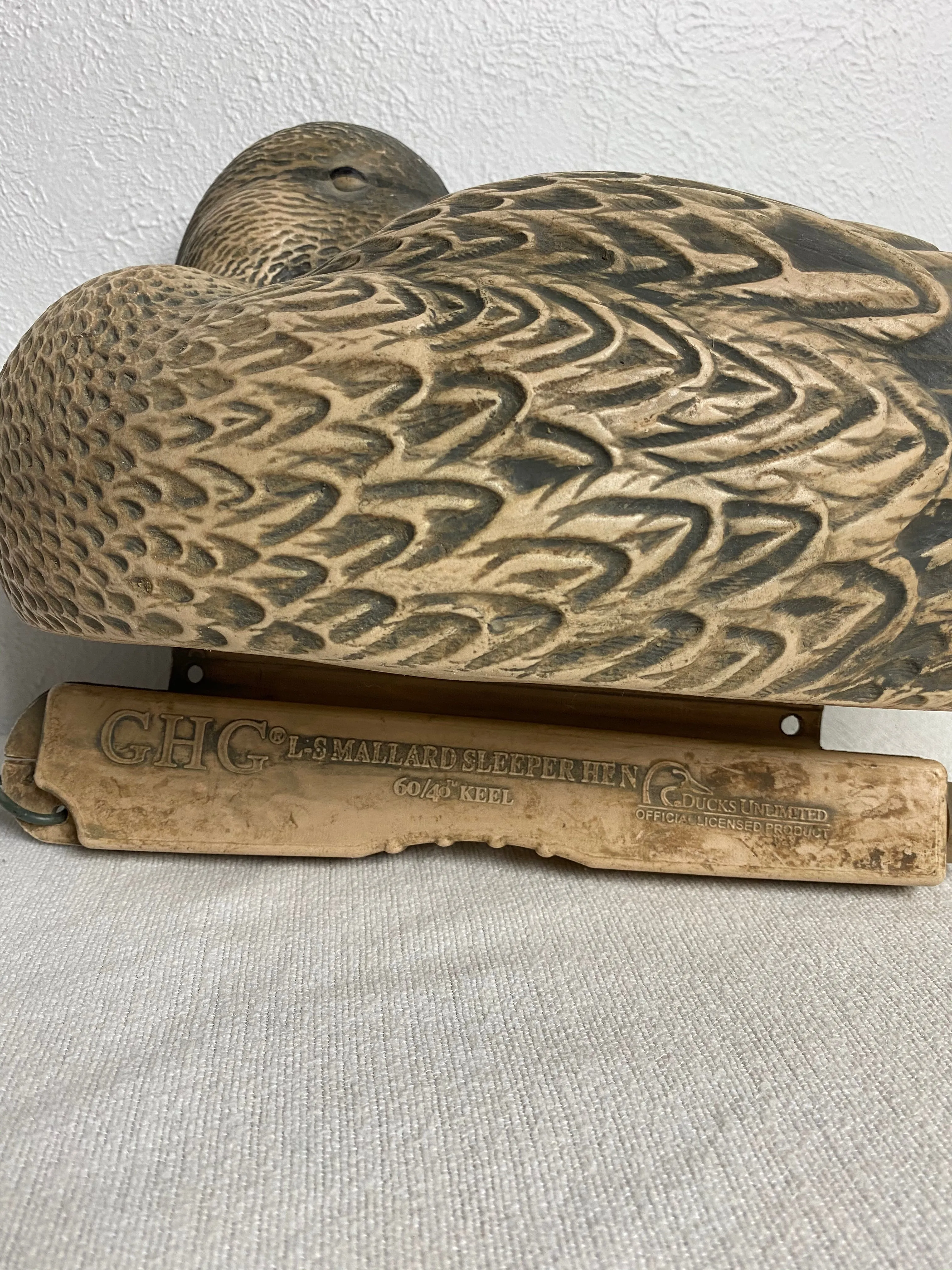 Ducks Unlimited Sleeping Mallord Decoy