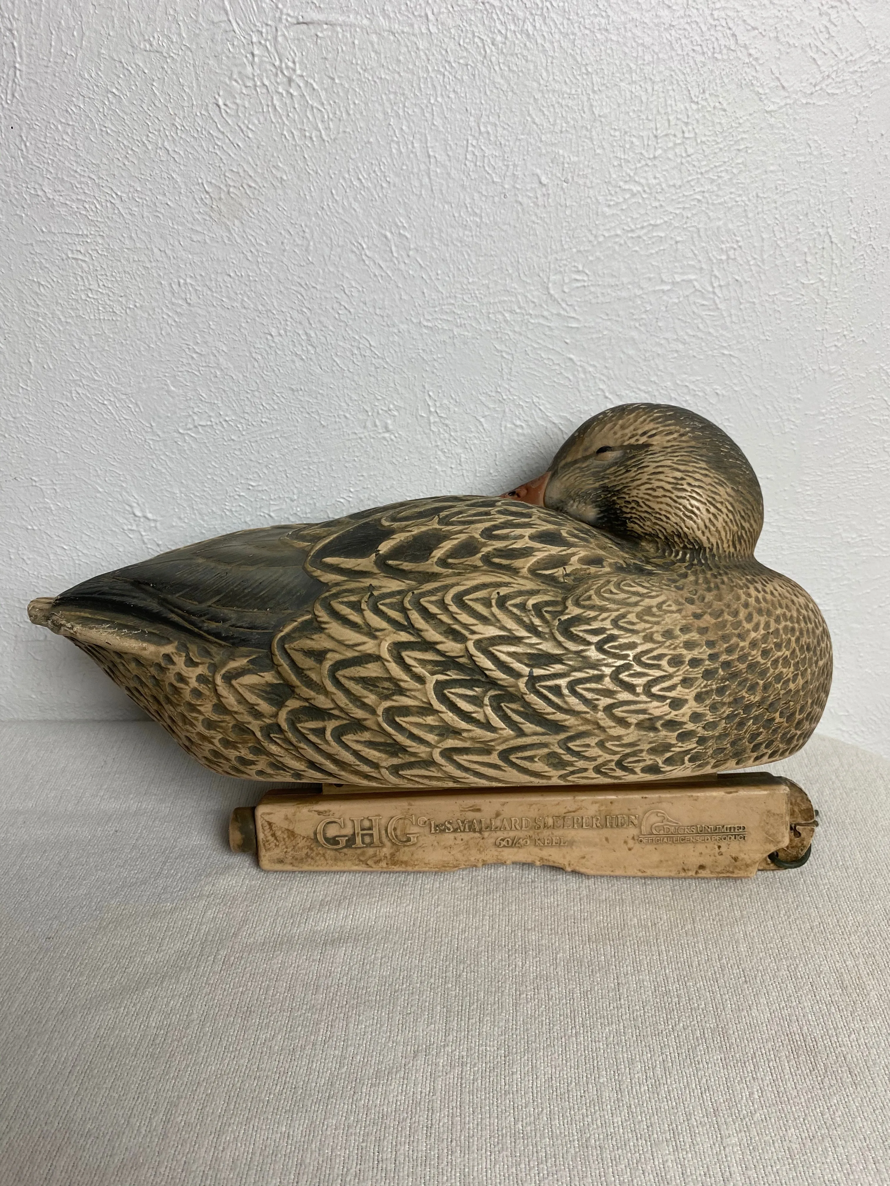 Ducks Unlimited Sleeping Mallord Decoy