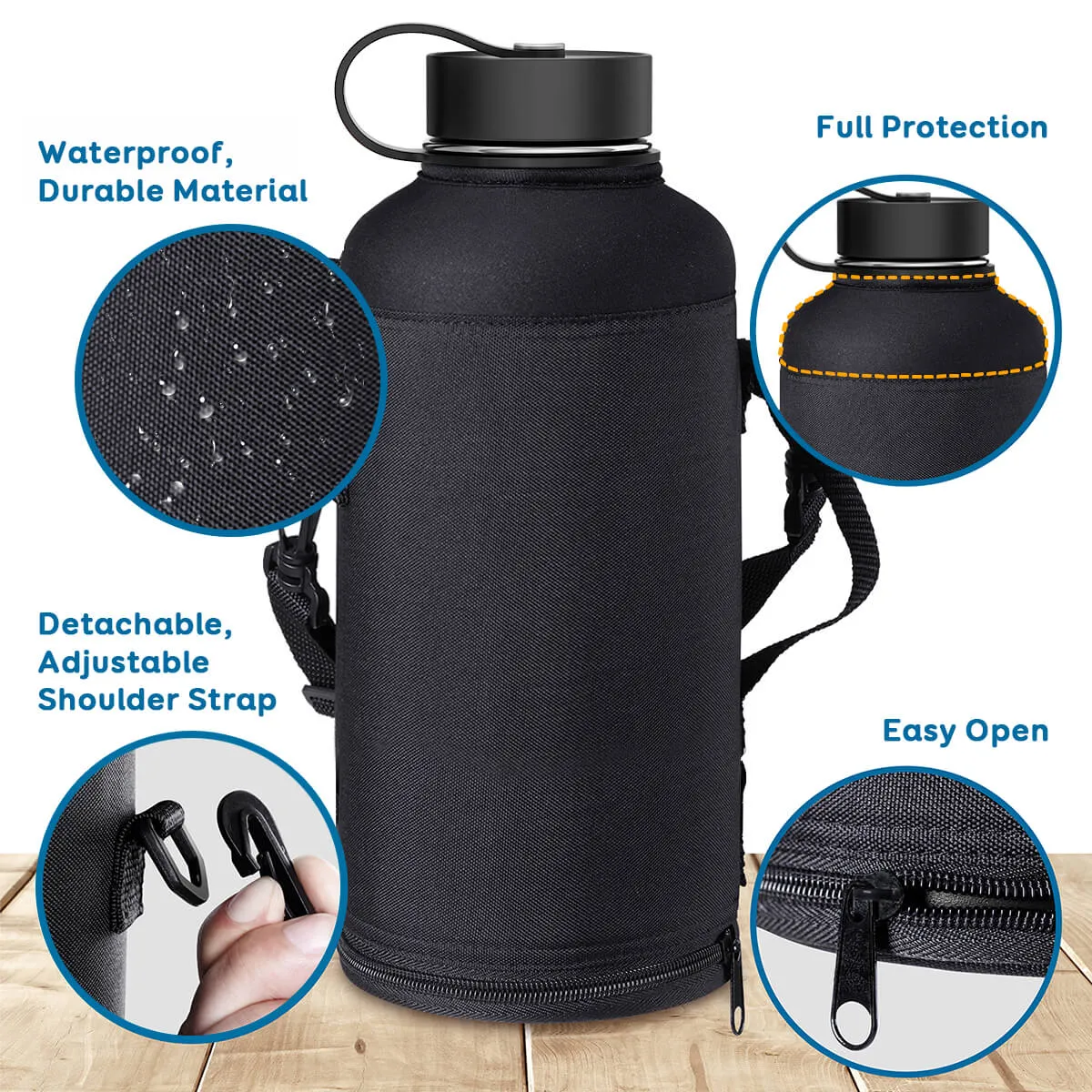 Duet Series Water Bottle with 2 Lids | 87oz