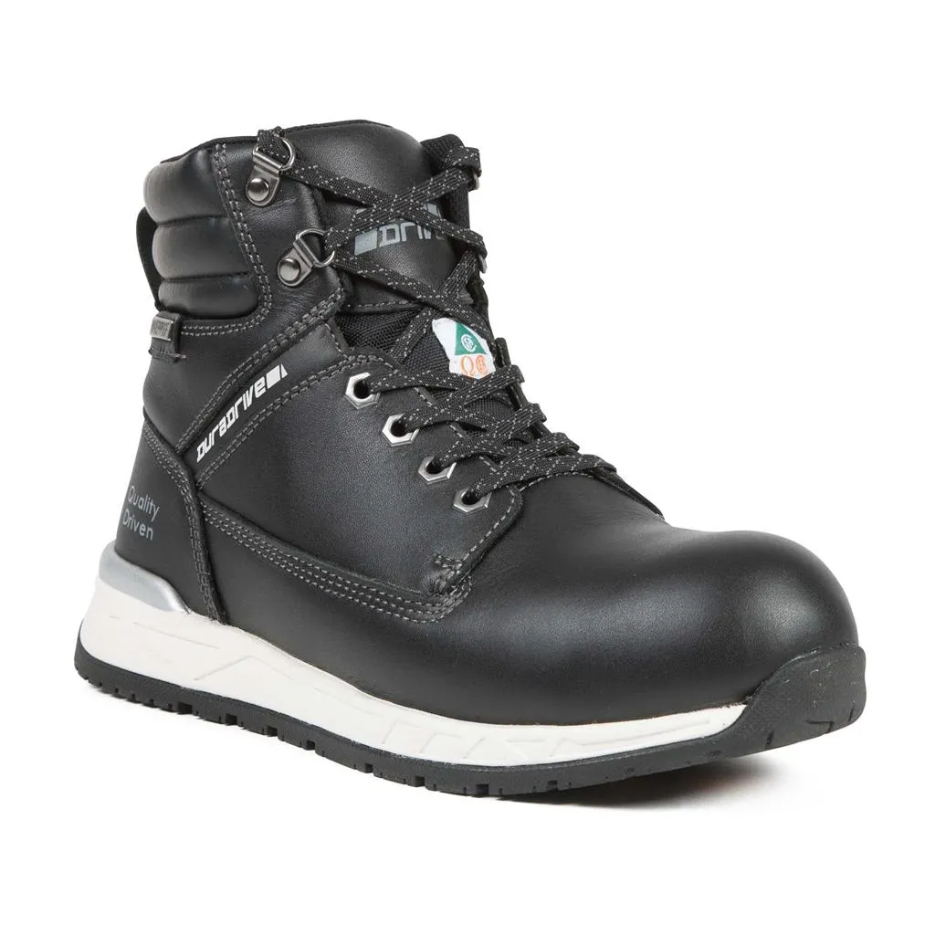 DuraDrive 7 to 13 Black/Wheat Rubber Lightweight Waterproof Safety Work Boot