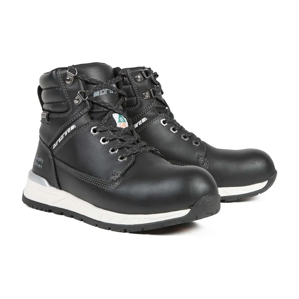 DuraDrive 7 to 13 Black/Wheat Rubber Lightweight Waterproof Safety Work Boot