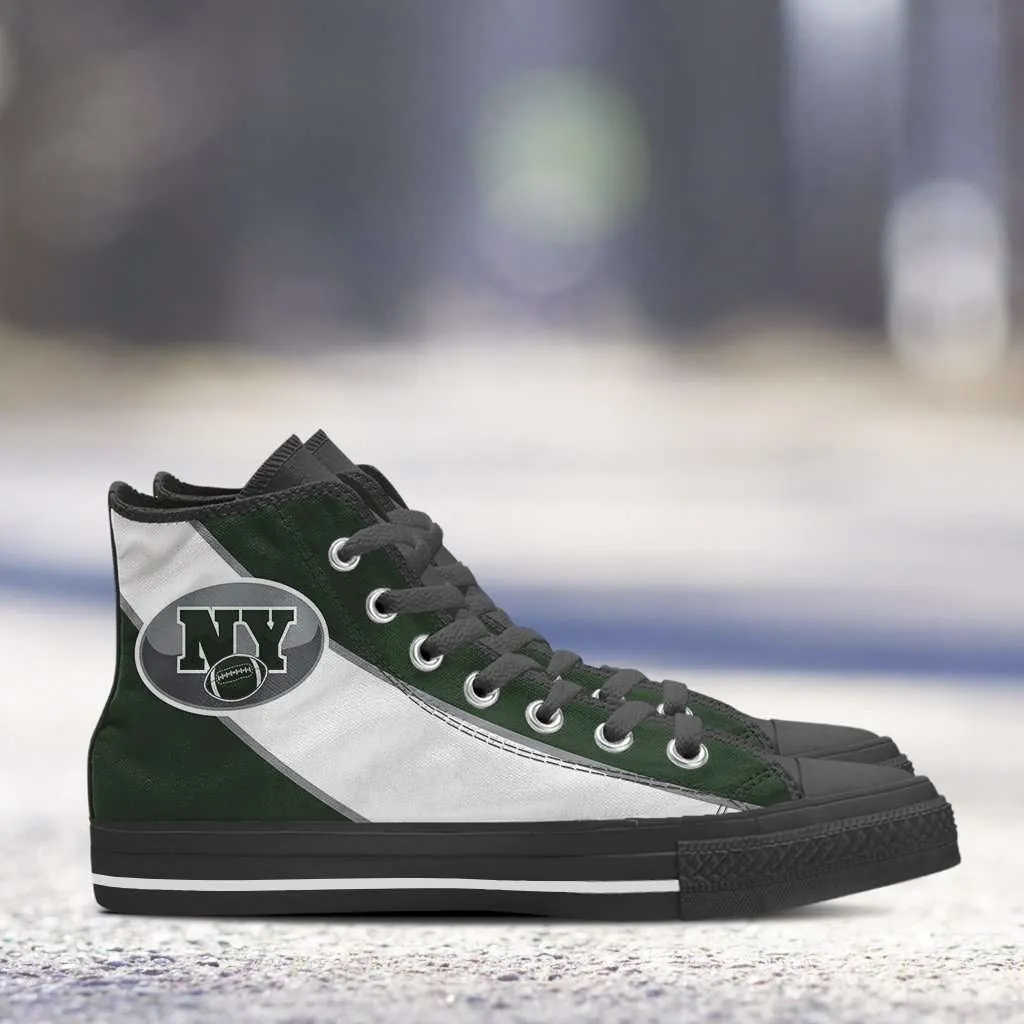Fan Art New York Jets Canvas High Top Shoes
