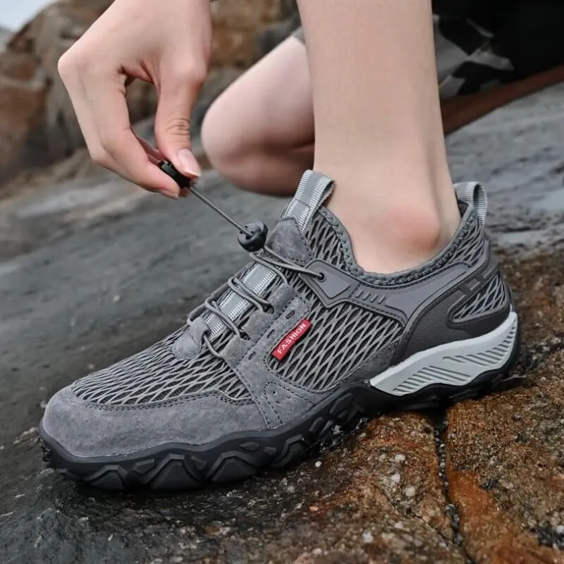 Fashion Soft Breathable Mesh Hiking Shoes for Climbing and Trekking