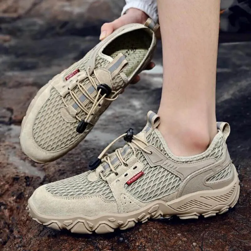 Fashion Soft Breathable Mesh Hiking Shoes for Climbing and Trekking
