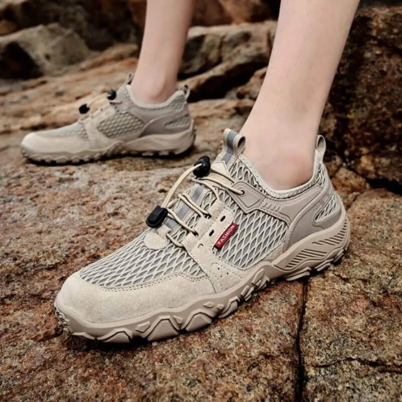 Fashion Soft Breathable Mesh Hiking Shoes for Climbing and Trekking