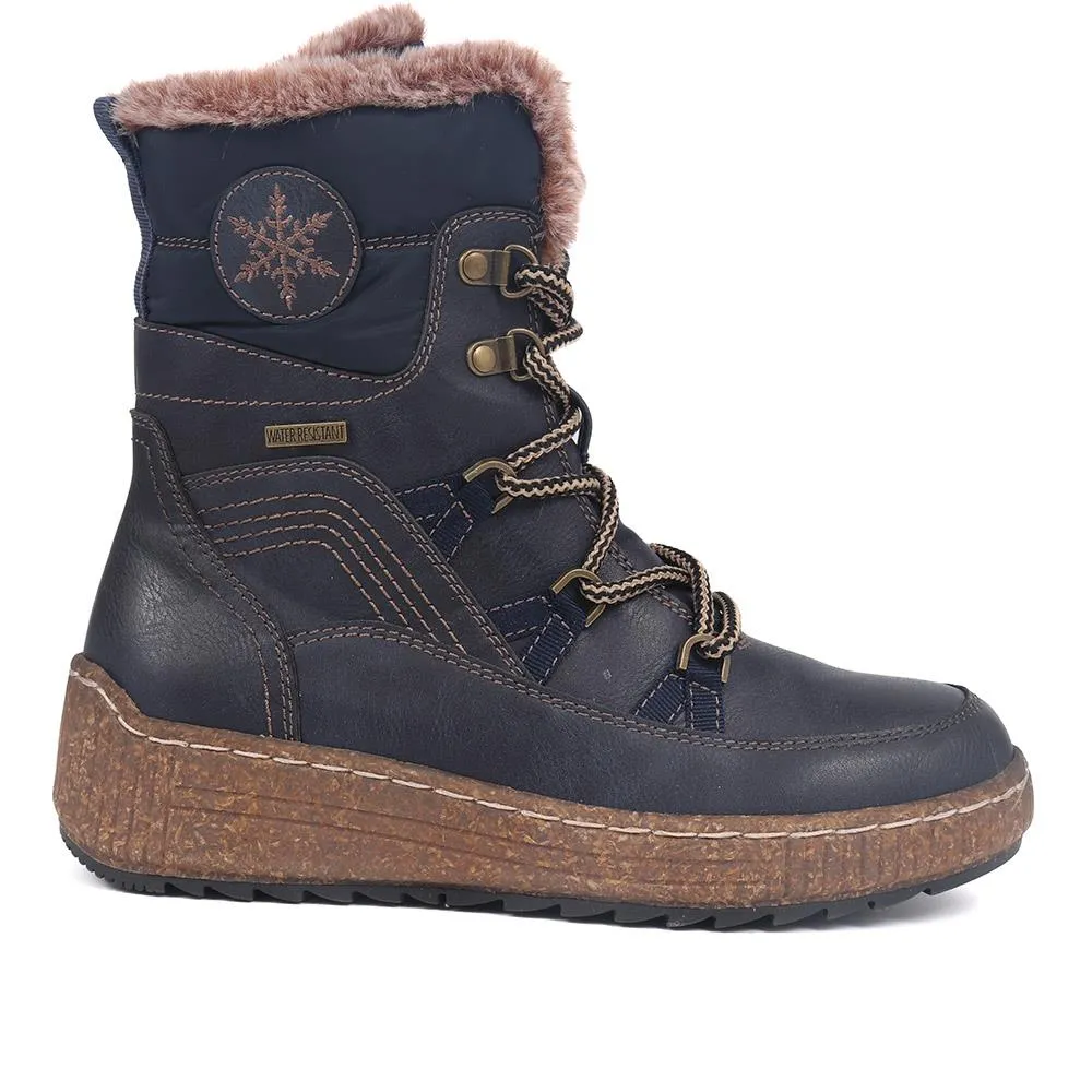 Faux Fur Weather Boots - WOIL38034 / 324 570