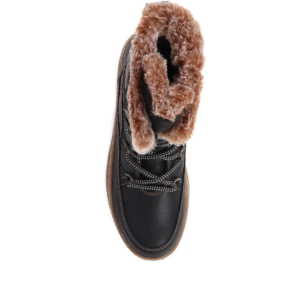 Faux Fur Weather Boots - WOIL38034 / 324 570