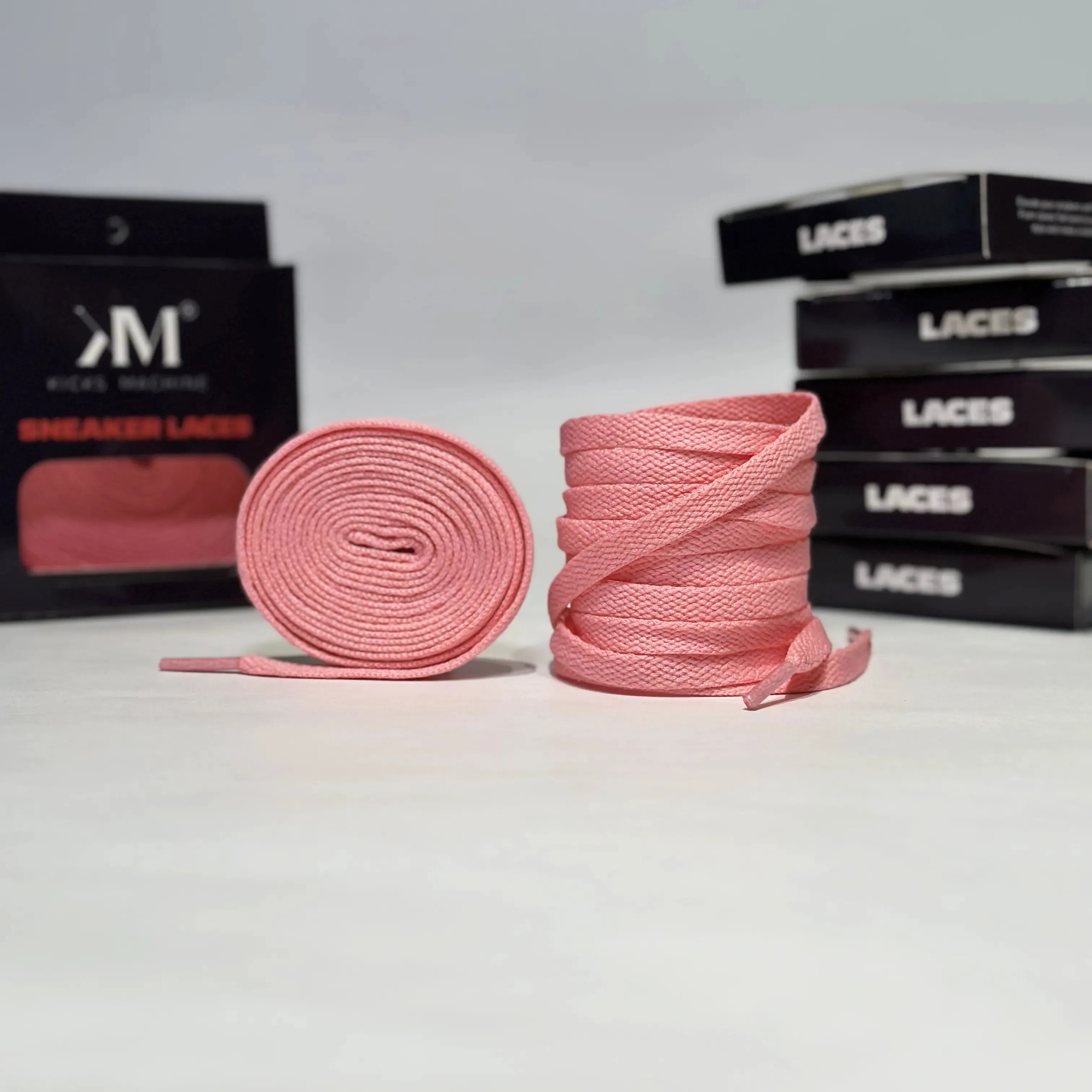 Flat Sneaker Laces- Dark Pink | Jordan laces | AJ1 Laces | Kicks Machine