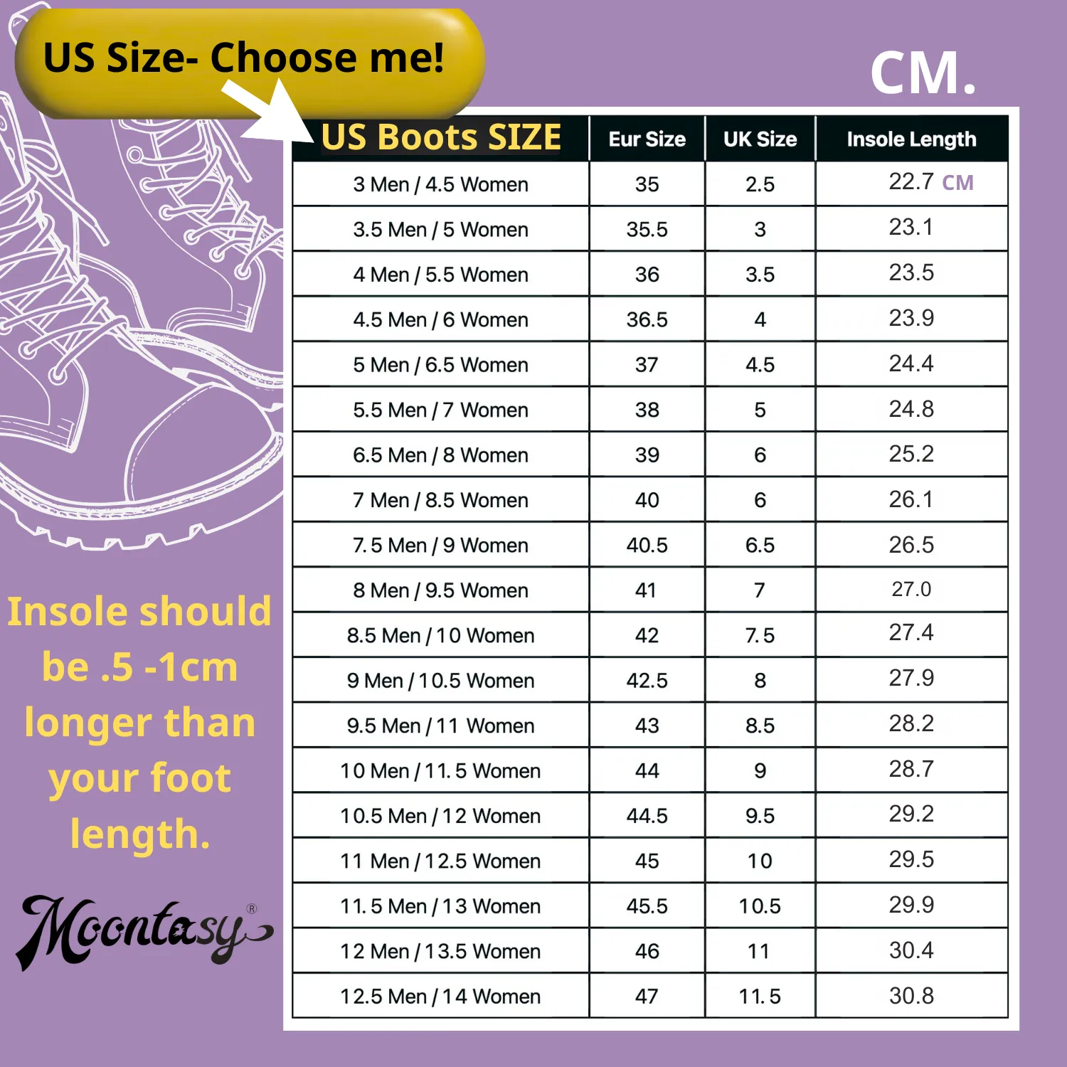 Floral Dreams Combat Boots（Purple Floral ｜For Women｜Men)